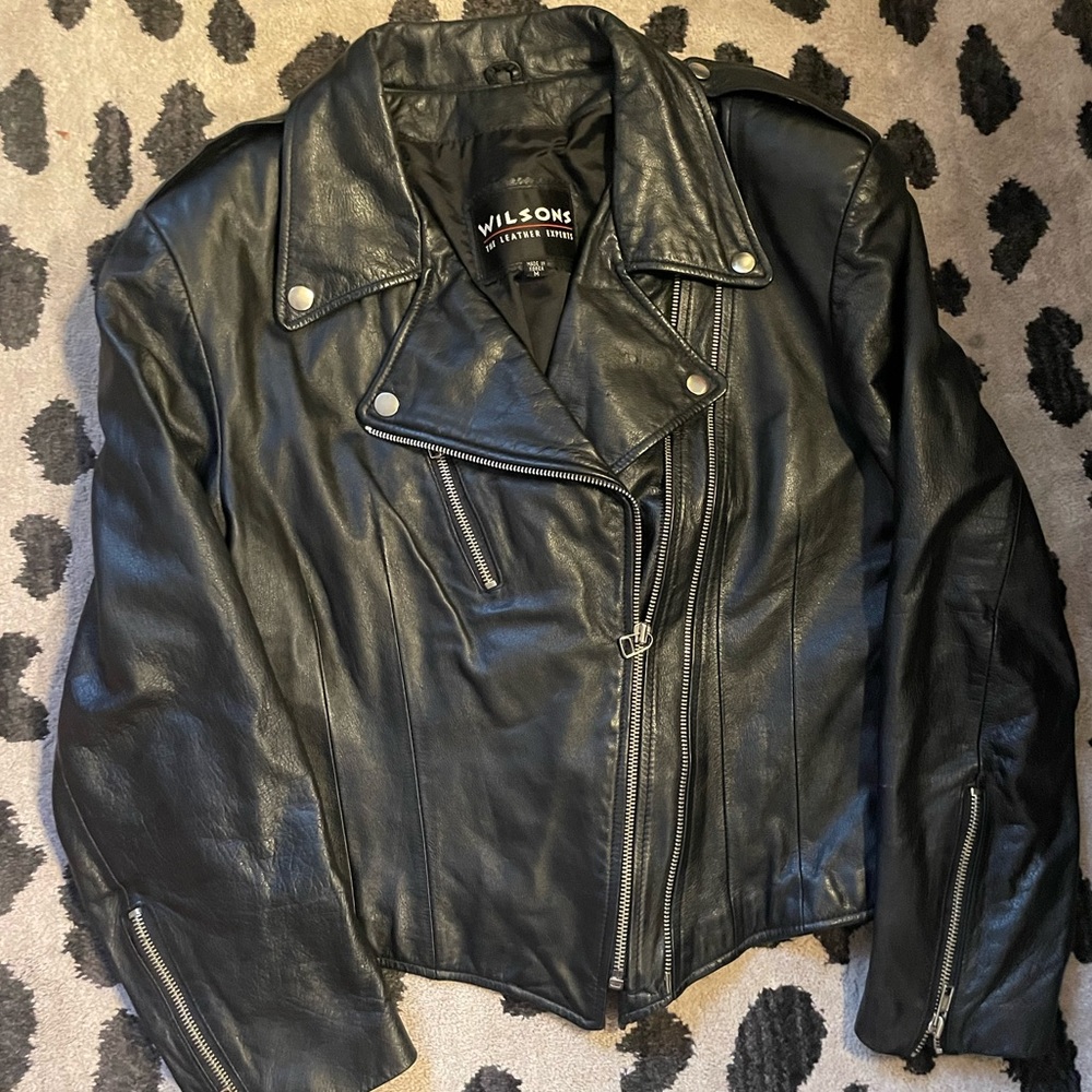 Wilson’s Vintage Leather Moto/Biker Jacket